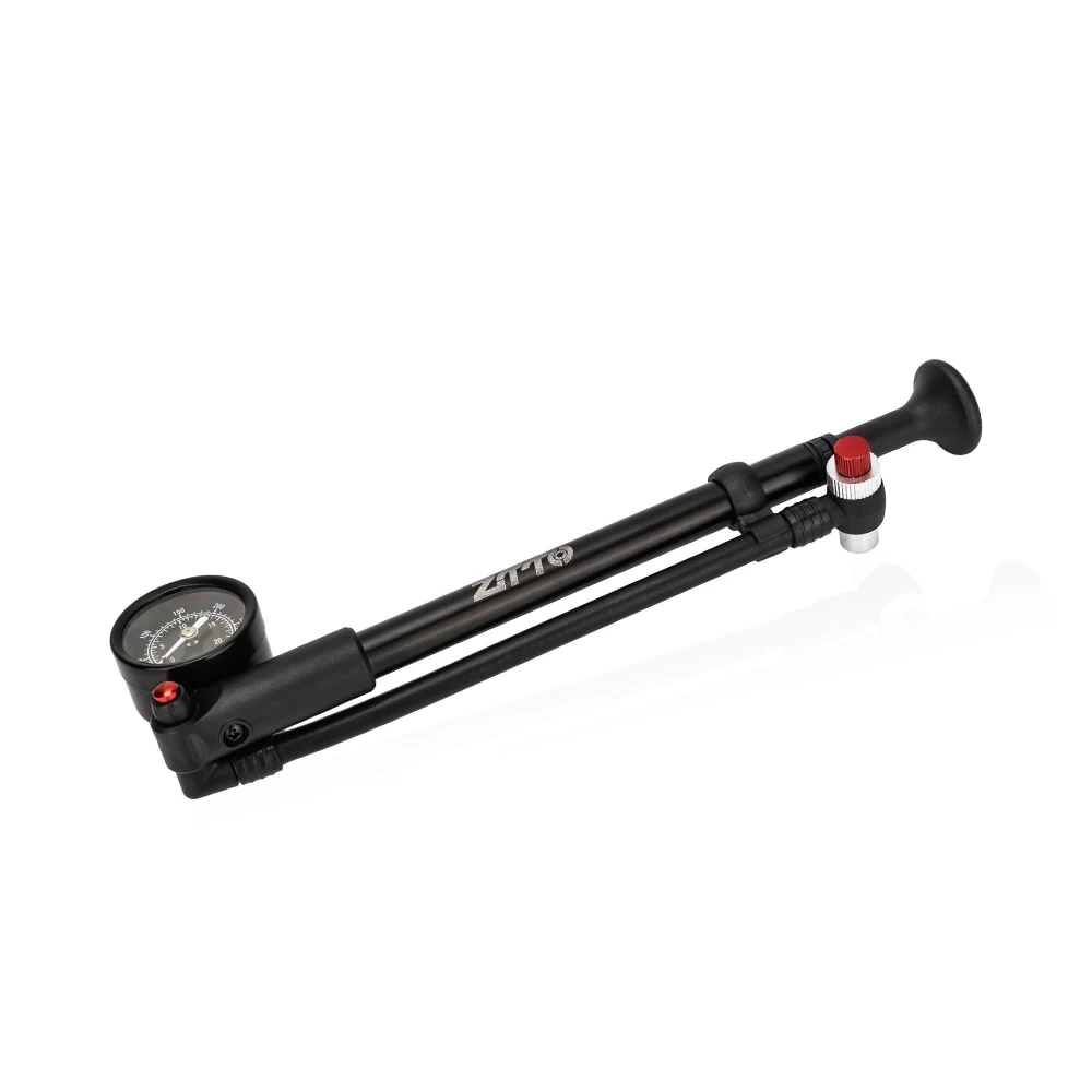 Ztto Fahrrad Reifen Boden pumpe mit Manometer Federung pumpen MTB Gabel Stoßdämpfer Hoch luftdruck Durchfluss Inflator Presta Ventil Schrader – Detail 21