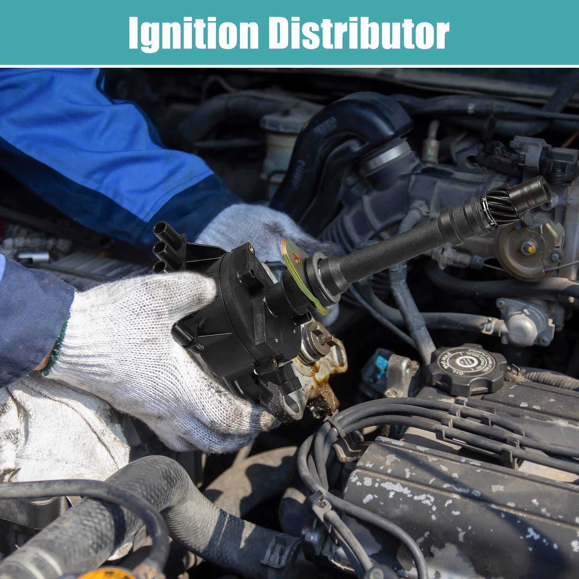 Uxcell Ignition Distributor for Chevy for GMC C1500 C2500 C3500 K1500 K2500 K3500 Cadillac Escalade V8 5.7L 1999-2000