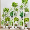 Cordlal Shining Stand For Flowers Iron 6/7/8Layers Plant Holder Storage Shelf Pot Rack Organizer Home Garden Decoration 2