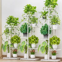 Cordlal Shining Stand For Flowers Iron 6/7/8Layers Plant Holder Storage Shelf Pot Rack Organizer Home Garden Decoration 2