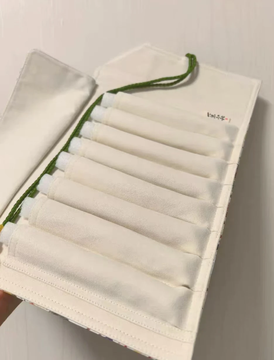 오리지널 DIY 고품질 수제 연필 케이스 5홀 8홀 롤업 연필 가방 문구류 보관 파우치