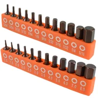 12/24pcs Hex Screwdriver Bit Set Alloy Steel Magnetic Set 25mm 1/4in Hex Shank Driver Bit For DIY Home Projects Or Work Sites