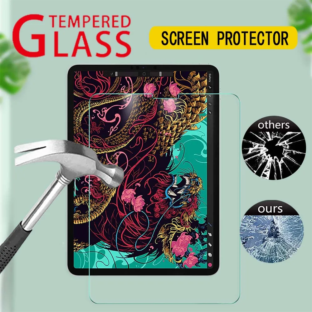 

9H Hardness Tempered Glass For iPad Air 4 10.9 Inch Protective Film 2020 Anti Scratch Anti Fingerprint HD Clear Screen Protector