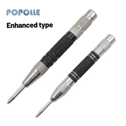 Poinçon de positionnement automatique, haute dureté 128mm/155mm poinçon central automatique pour le travail du bois, outil de poinçonnage pour le travail du bois, foret 