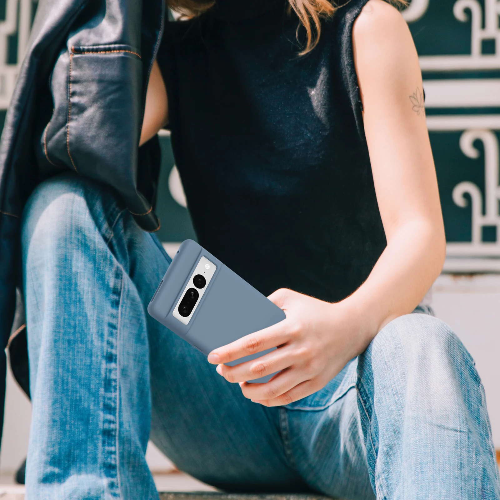 Stylish Liquid Silicone Shockproof Phone Case - Soft Back Cover Accessory