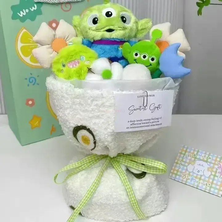 thumbnail image 1 of Ramo de muñecas de dibujos animados de Disney Lilo & Stitch con caja de regalo, muñeco de peluche creativo, regalo de Navidad, sorpresa de cumpleaños, 1 of 5