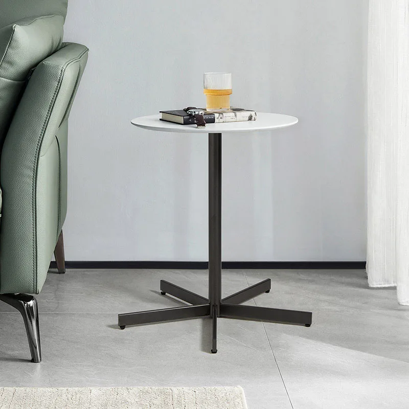 Couch Console Computer Side Table Round Corners Expandable Stone Cute Flush Coffee Tables White Tavolo Salotto Side Table SY50CT