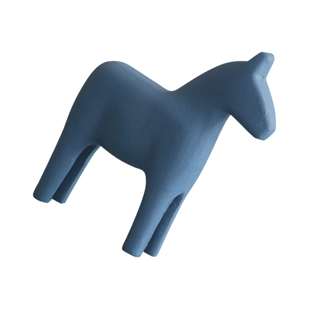 

Desktop Wooden Horse Model Creative Layout Ornament Tabletop Adornment