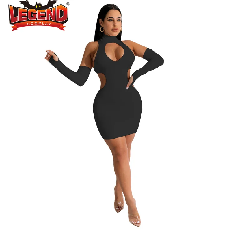 Maddy Perez Costume Outfit Dress Euphoria Maddy Black Cut Out Bodycon Dress  Clothes Party Outfits for Women Night Club Dresses