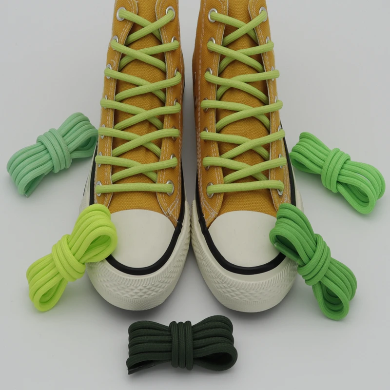 Weiou 5MM Polyester Rope Emerald Green Lace Newest Material Bright Color Lacet Trendy 2021 Hiking Boott Full Of Life Cordones