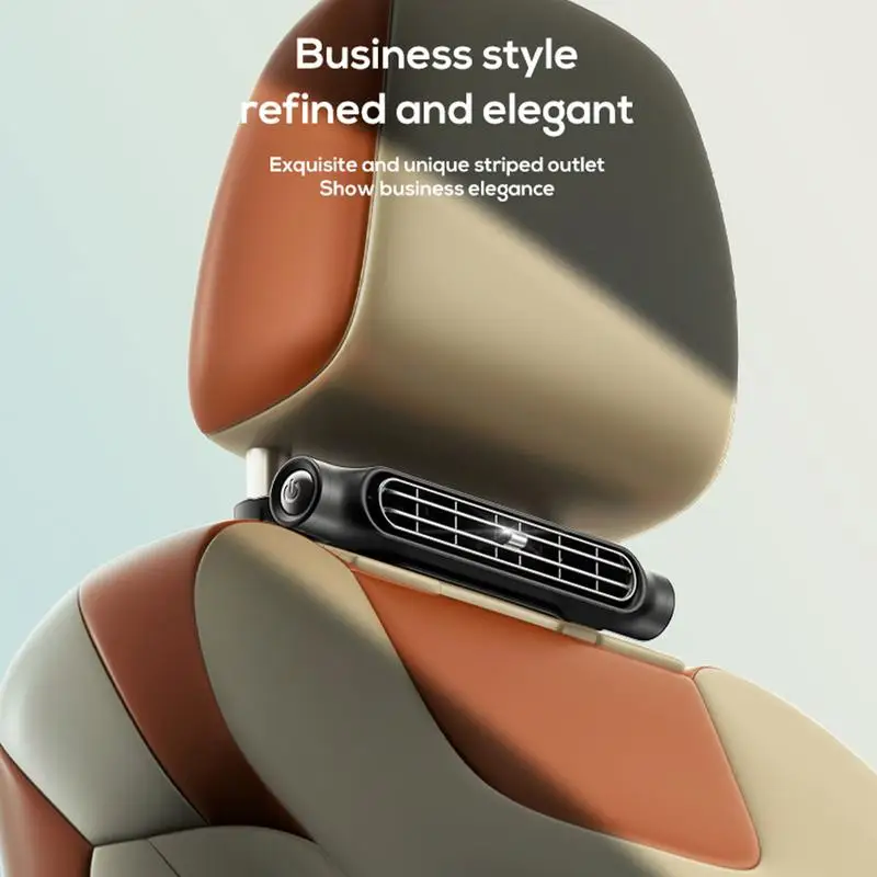 Car Backseat Cooling Fan Seat Fan Front Rear Seat Headrest Cooling Air Fan USB 3 Adjustable Wind Car Interior Decor Cooling Fan