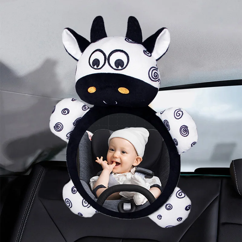 Black White View Back Seat Mirror Baby Car Mirror Safety Seat Headrest