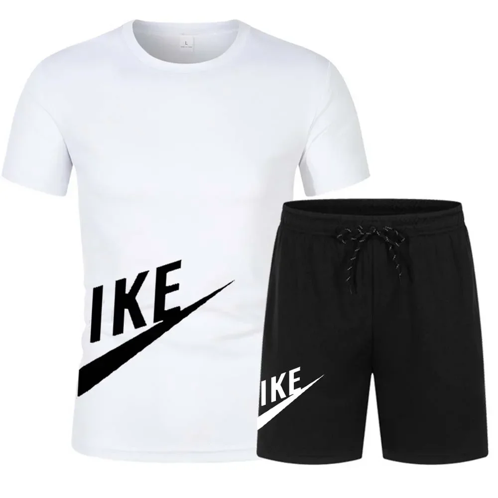 Summer Men's Sets Fashion Korean Tracksuit Men Short Sleeve T Shirts+sport Shorts Suit Men Casual Men Clothing Mens Joggers Sets