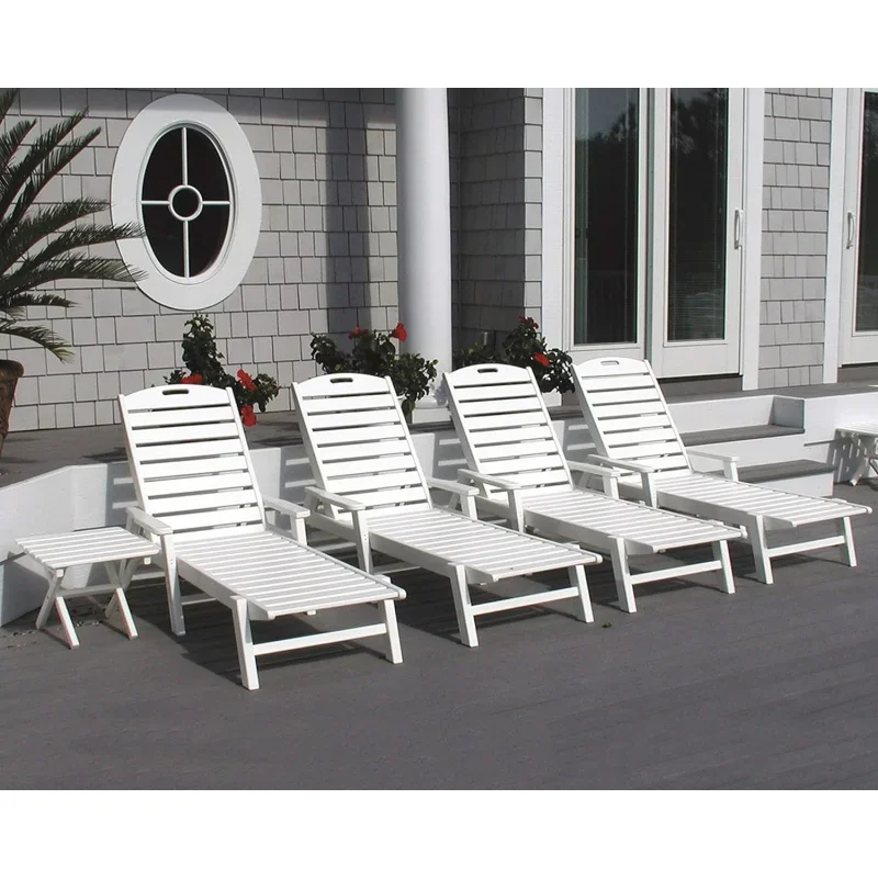 NCC2280TE Nautical Arms Chaise, Teak