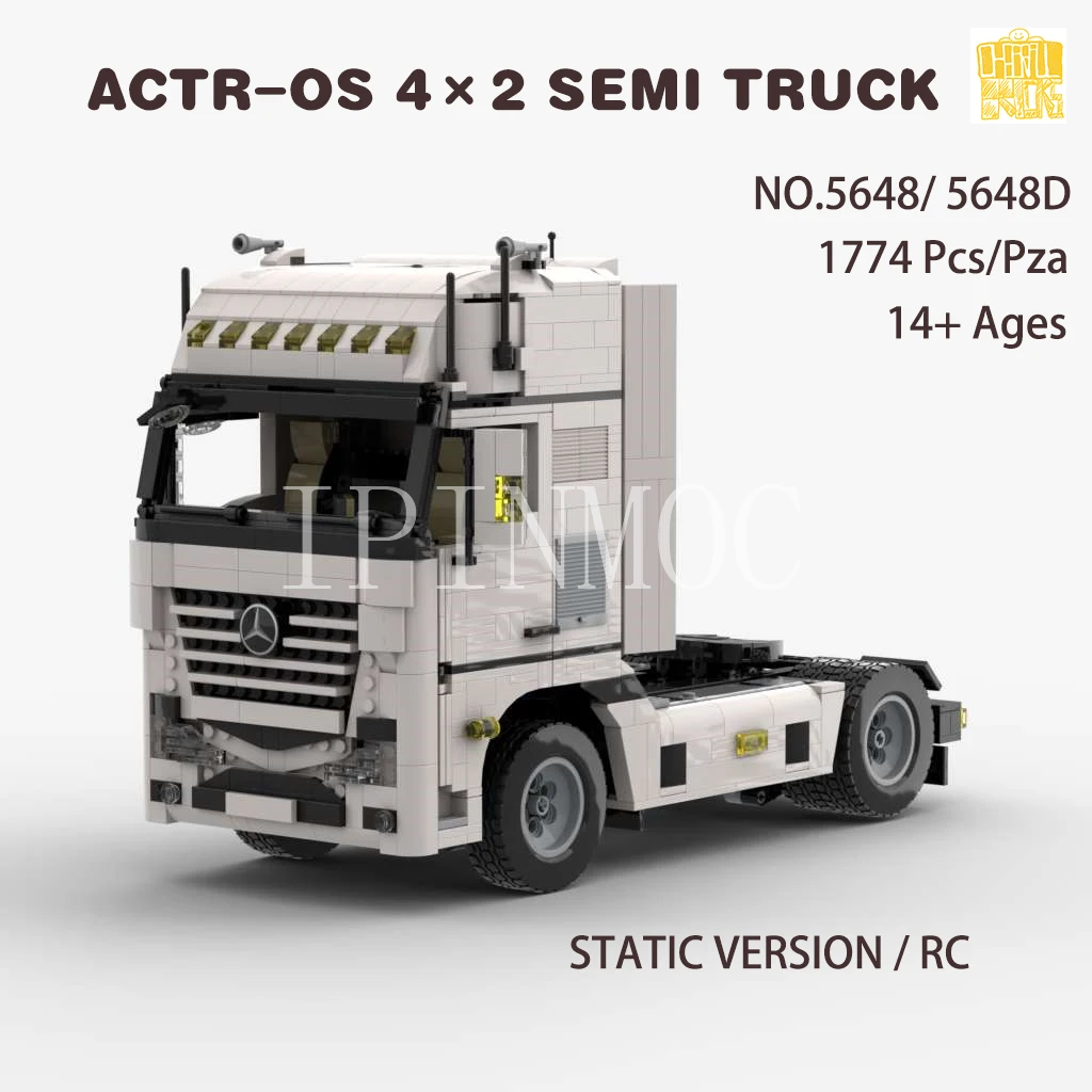 

Moc-56484×2 SEMI TRUCK Model With PDF Drawings Building Blocks Bricks Kids DIY Toys Birthday Christmas Gifts