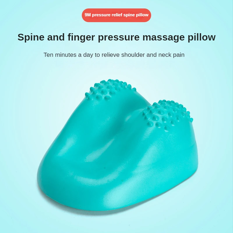 Neck Massager Pillow Finger Pressure Weighted Relief Neck Shoulder Massage Healing Cushion Cervical Chiropractic Traction Device