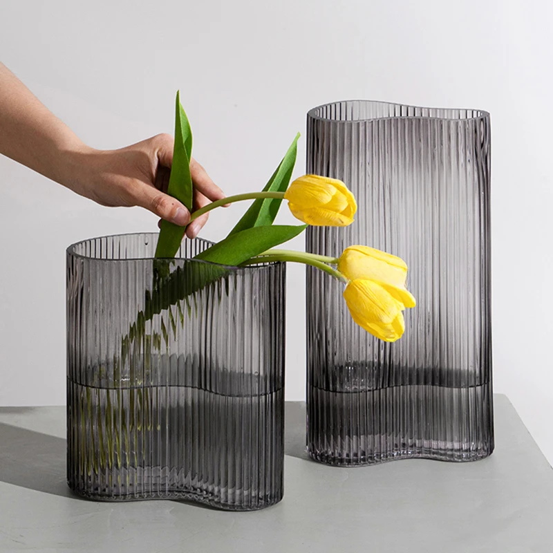 

Flowerpots Tall Vertiplant Vase Flowers Terrarium Nordic Style Vase Glass Large Tranparent Flower Pot Maceteros Table Decoration