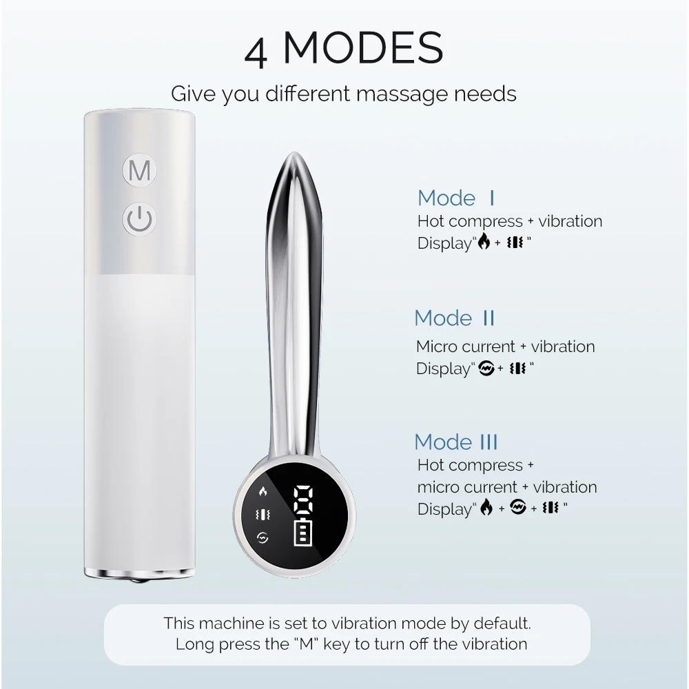 Närbild av elektrisk bindvävsknivsmassager i hand