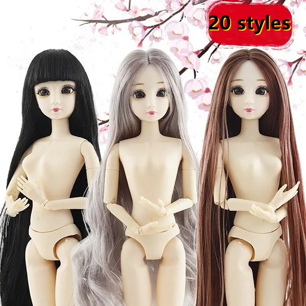 30cm Fashion Beautiful Girls Doll 3D Eyes Princess Dolls Plastic DIY Doll Toy for Girls 20 Joint Doll Model BJD Doll
