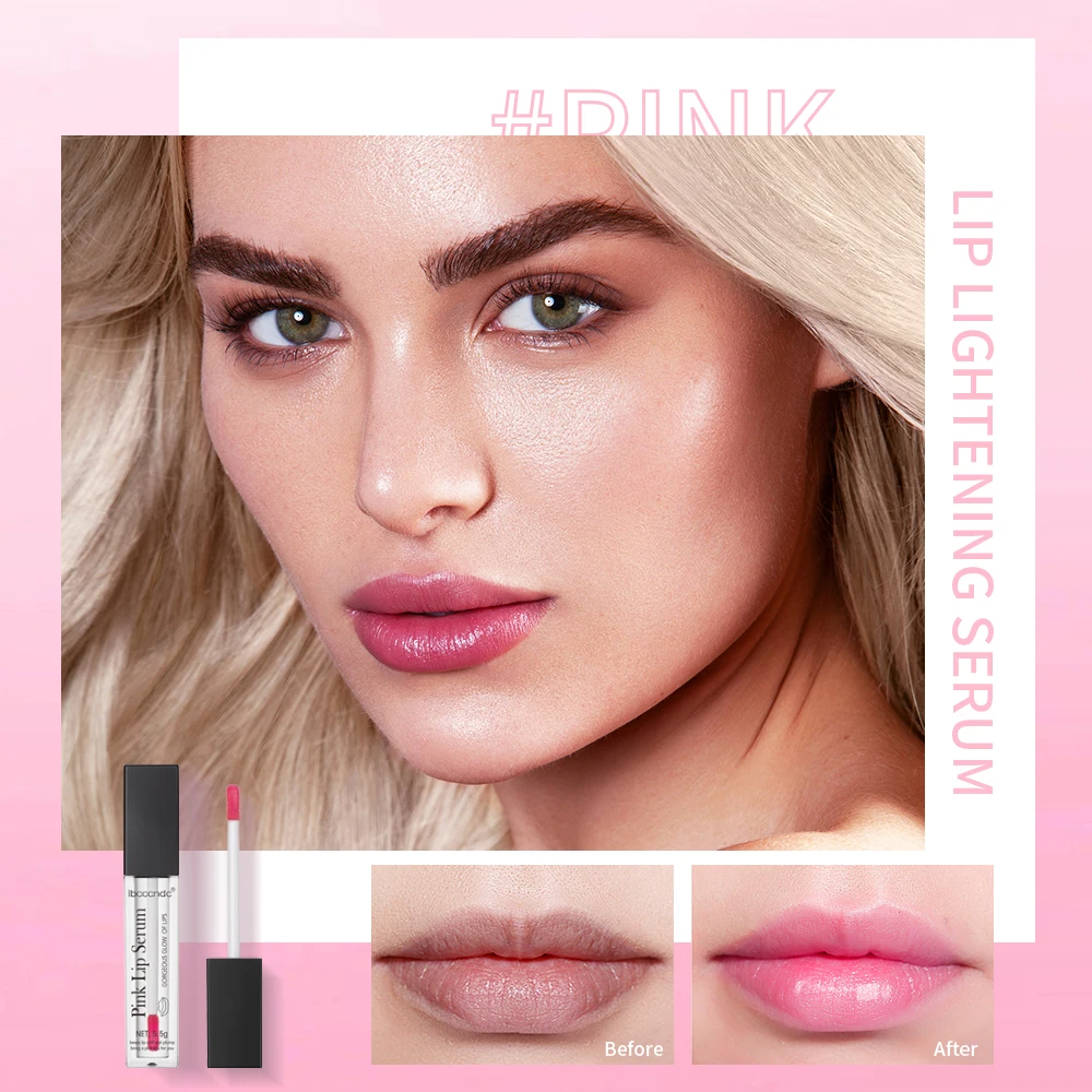 Pink Lips Serum Lip Balm Plumper Serum Reduces Fine Lines Brighten Lipgloss Anti-Drying For Women Pink Lips Instant Volumising 6