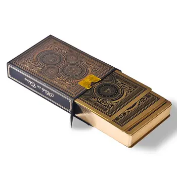 PVC 풀 플라스틱 카드 놀이 카드, 방수 내구성 포커 카드 게임 덱 포커 세트, 매직 프로페셔널 카드 덱, 24K 골드 실버