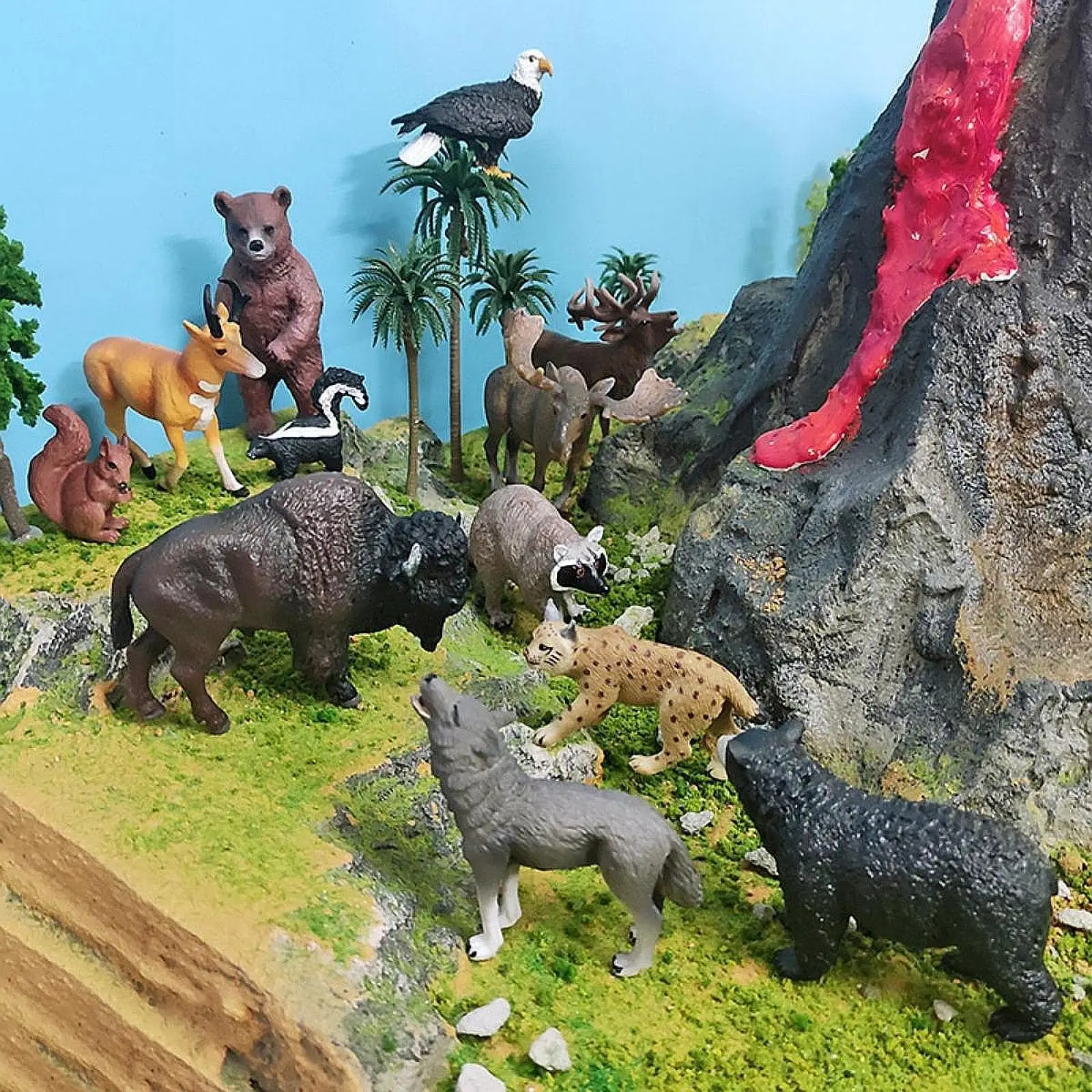 12x Animal Figurines Set Collections Realistic for Kids Boys Girls Children