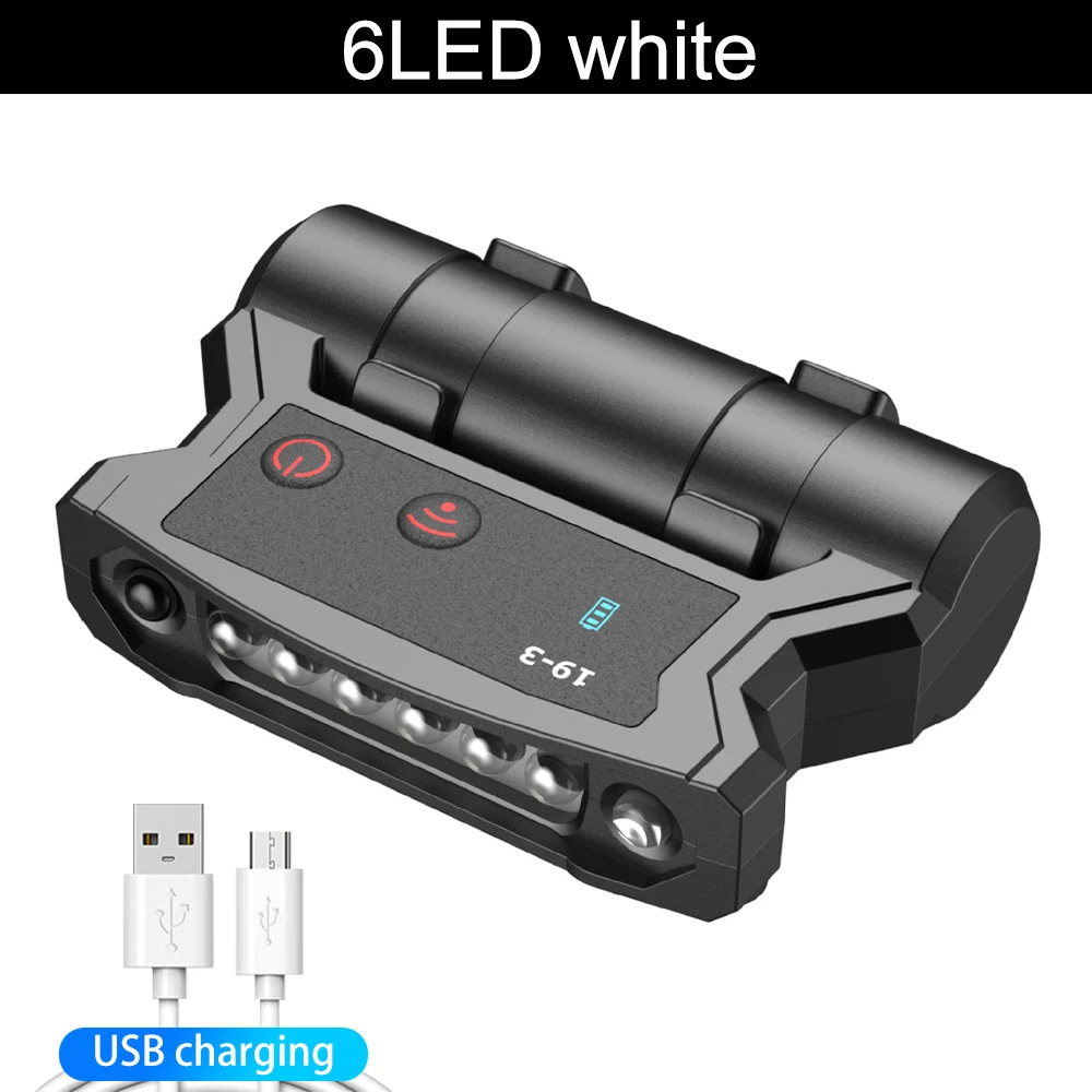 Portable Camping Fishing Cap Clip Head Light Lamp Led Induction Headlamp Rechargeable edc Search Light Outdoor Hiking Lantern