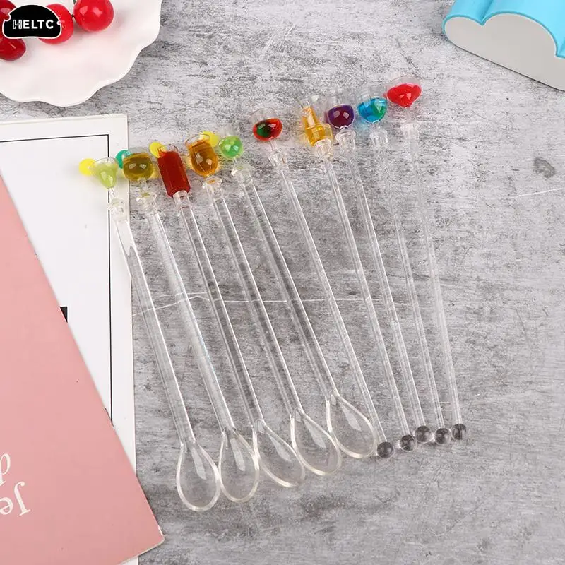 Acrylic 23cm Stirring Acrylic Stirrers Kitchen Bar Tool Juice Party Cocktail Drink Mixer Swizzle Stick Wine Agitators Cup Tops