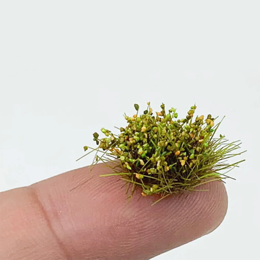 Self-Adhesive Static Grass Tufts For Miniature Scenery Wildflowers Flower Cafts Artificial Grass Modeling Wargaming DIY Handmade 5