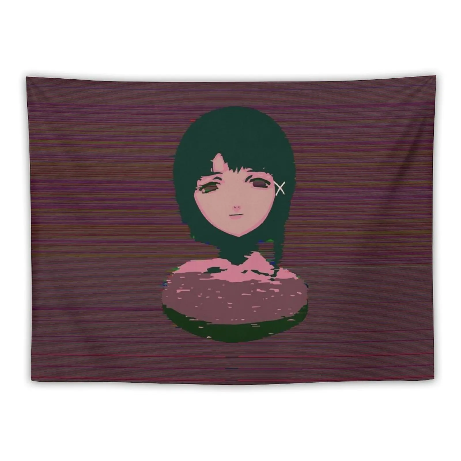 

Serial Experiments Lain - Glitch Tapestry Home Decor Accessories Wall Carpet Korean Room Decor Tapestry
