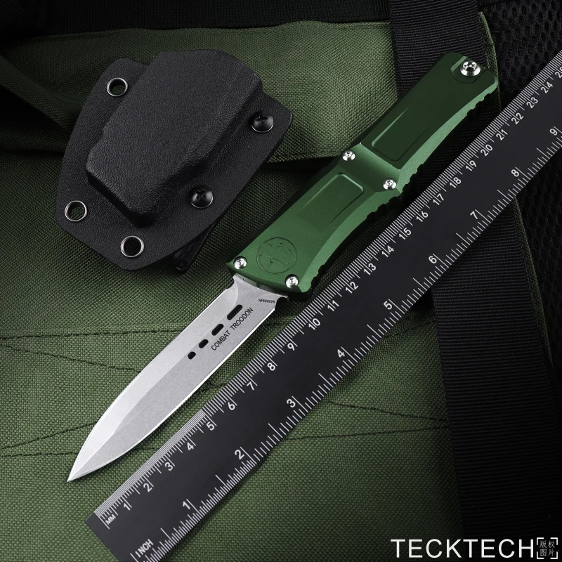 

The GEN III COMBAT TROODON KNIVES Gen 3 MICRO OTF TECH Military Tactical Pocket Knife M390 Blade CNC T6 EDC Self Defense Knife