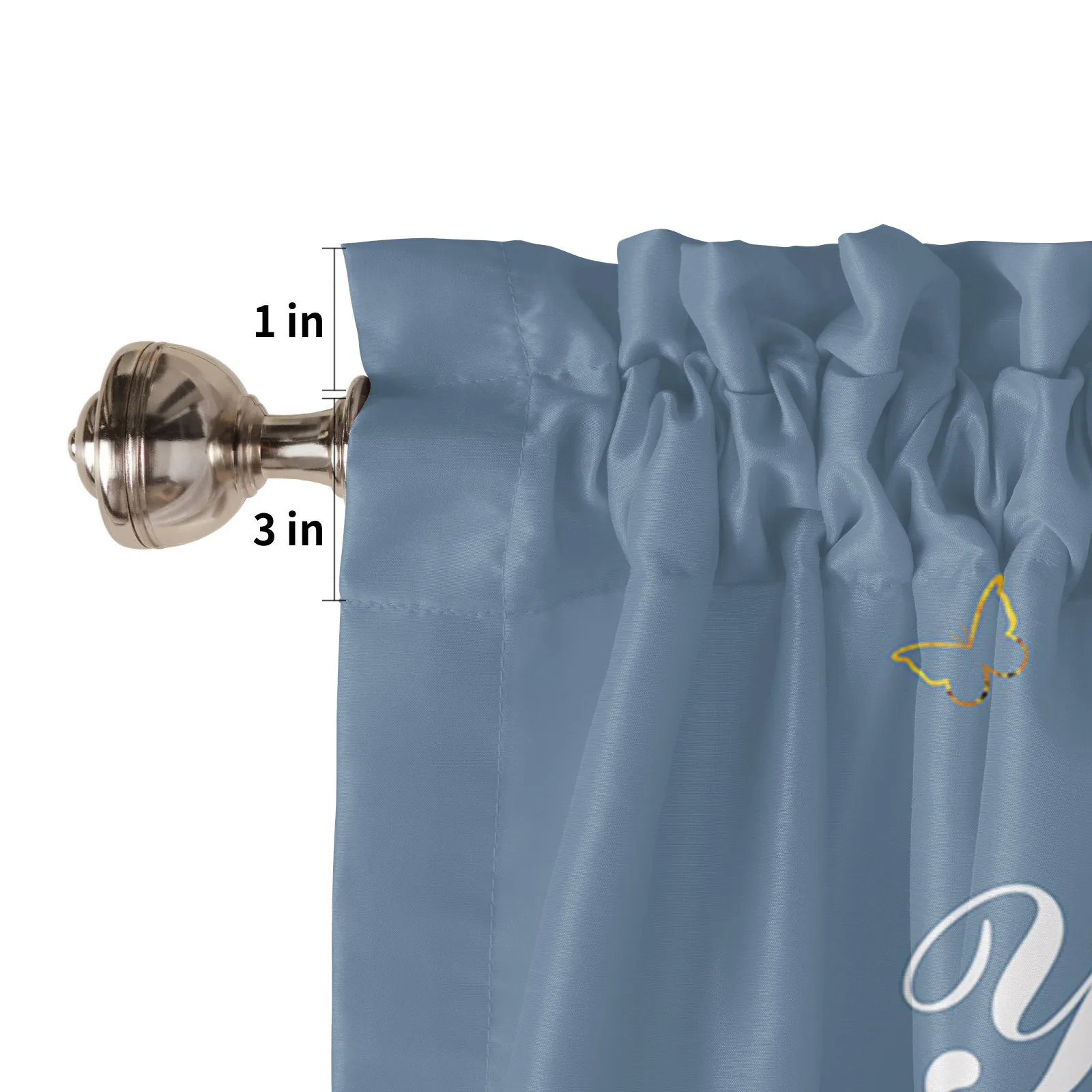 ZEDLIYU Valances for Windows Kitchen Living Room Small Window Valance Sunflowers You Are My Sunshine 1 Panel 5