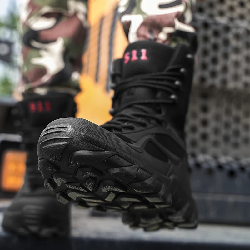 Men Hiking Shoes Mid-top Waterproof Outdoor Sneaker Men Leather Trekking Boots Trail Camping Climbing Hunting Sneakers Women Hot