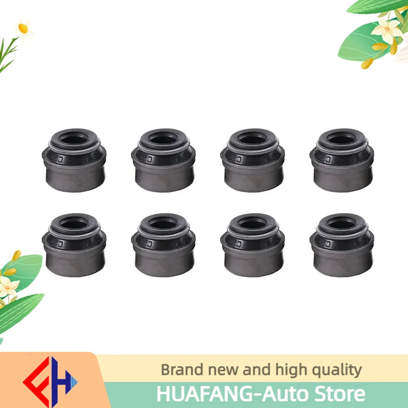 8pcs 7mm Valve Stem Seals Fit For Golf Jetta Beetle Passat A4 Q3 Q4 Tt 1.6 8v 2.0 1.9tdi Engine 027109675