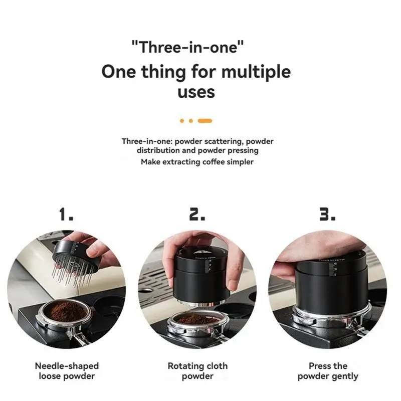 【SOLO PER OGGI】Kit di accessori per espresso, set di strumenti per la distribuzione dell'espresso, strumento WDT, distributore e - immagine 4
