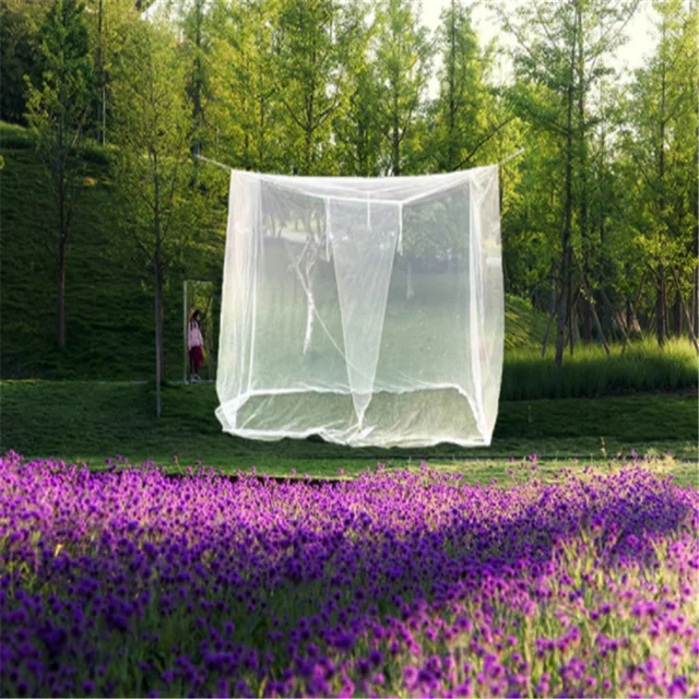 Grande moustiquaire de camping blanche, nouveau sac de rangement d'intérieur et d'extérieur, tente anti-insectes 3