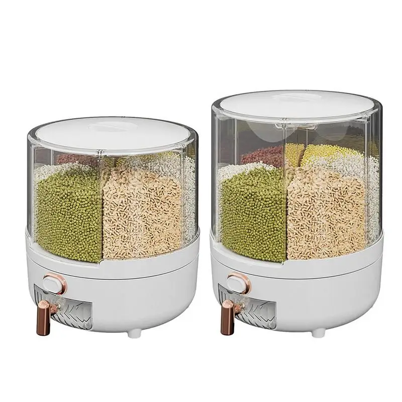 

Rice Dispenser Rice Dispenser Sealed Dry Grain Bucket Dispenser Kitchen Grain Storage Container Removable Lid Food Dispenser Box