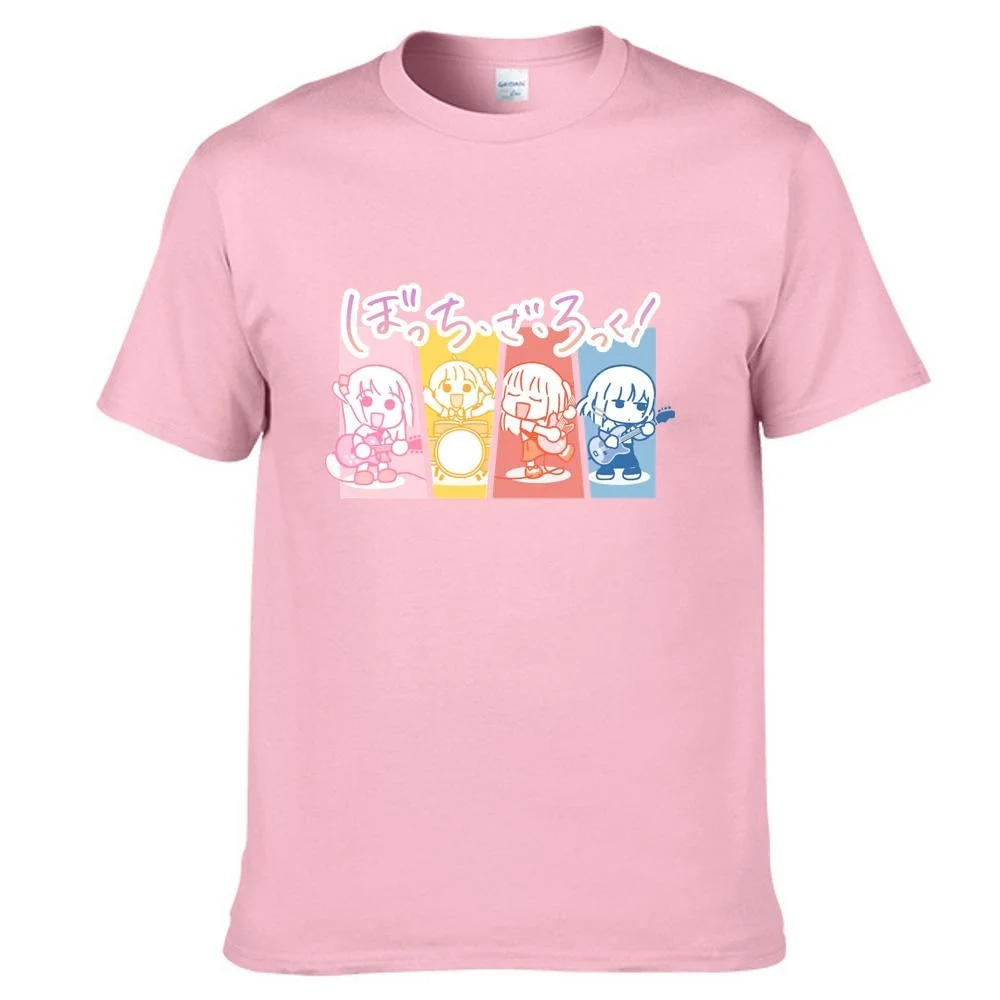 

Bocchi the Rock! Hitori Bocchi Pure Cotton EU size Tee Japanese men tshirt harajuku unisex clothing