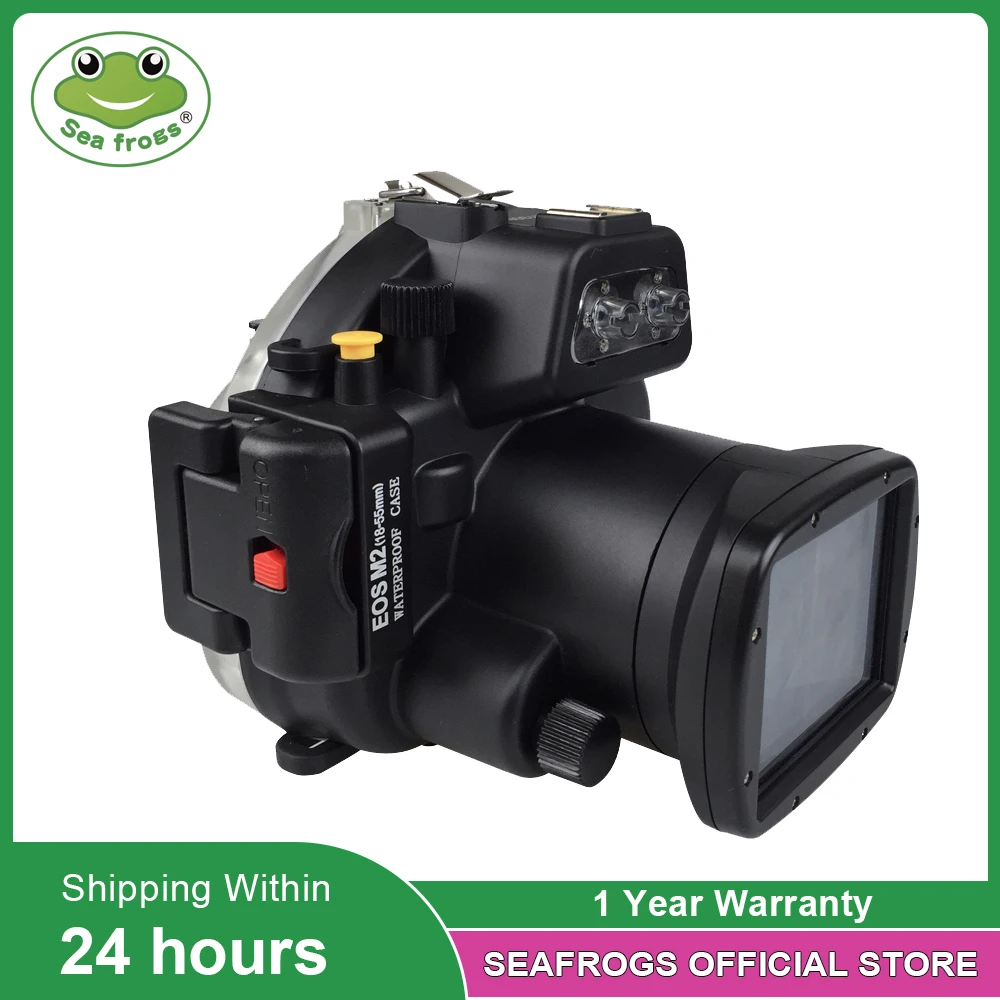 

For Canon EOS M2 Camera Waterproof Housing Case Scuba Diving Underwater 40m Photography Videography Photo Equipment Glasses Free