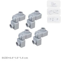 Big Building Block Accessories for Kids - Houses & Villas Construction Set with Rotating Gear Connections (4pcs connector B)