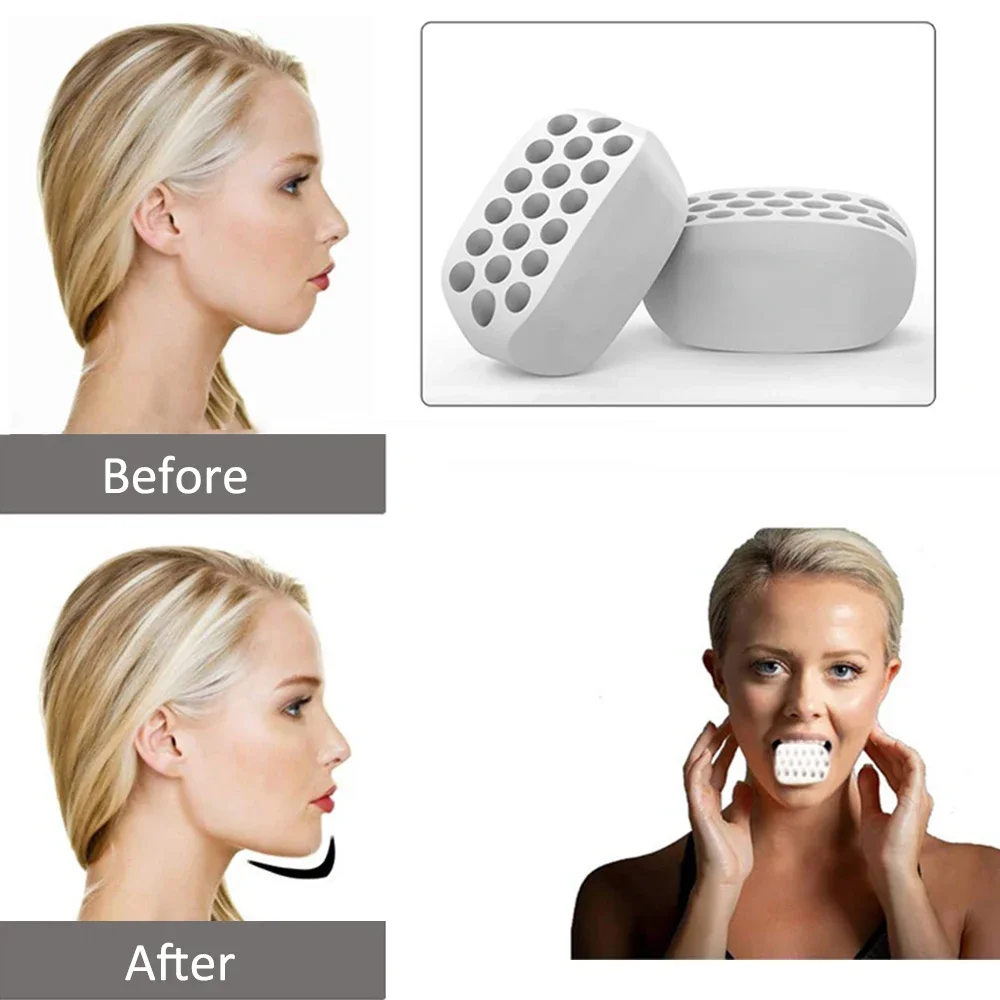 Jaw exerciser Facial Jaw Exerciser Gym Fitness Ball Jaw Muscle Training Double Chin Reducer Neck Face Slimming Mouth
