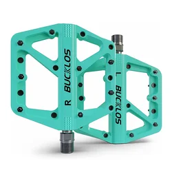BUCKLOS Ultralight Anti - Slip Nylon Flat Bike Pedals with Sealed Bearings (Bianchi Pedal)