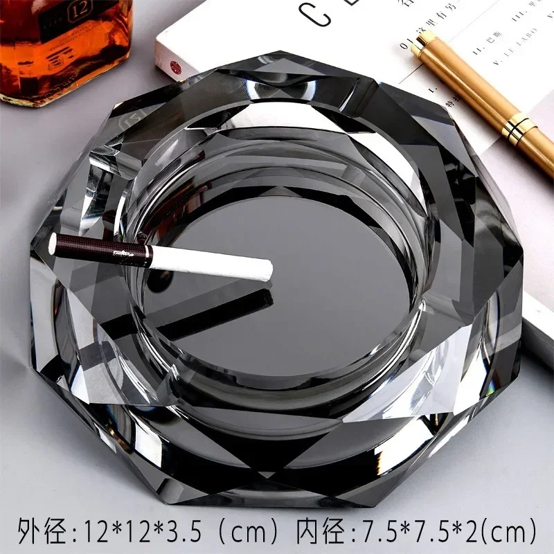 1pcs Creative crystal ashtray minimalist Nordic style ashtray cigarettes ashtray
