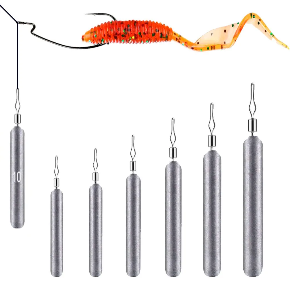 

5pcs/10pcs Fishing Sinker 3.5g 5g 7g 10g 14g 20g Drop Shot Weight Sinkers Fishing Tackle Accessories