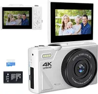 64MP 4K Digital Camera 180° Flip Screen 18X Zoom Selfie Vlog Camcorder Wide Angle Macro UHD Video Camera Livestream WiFi Webcam - Image 2