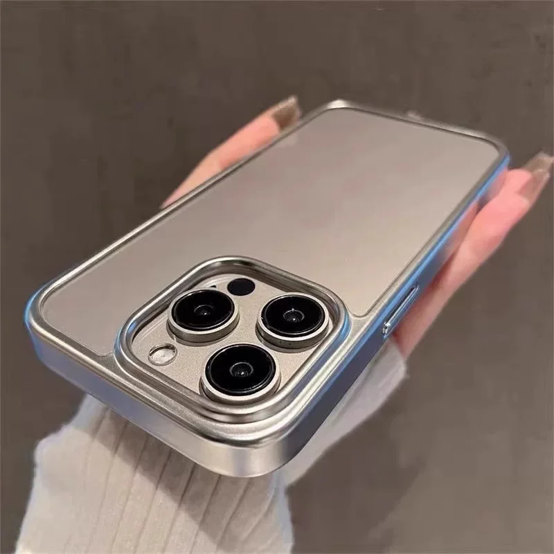 Luxury Electroplated Solid Color Smartphone Case