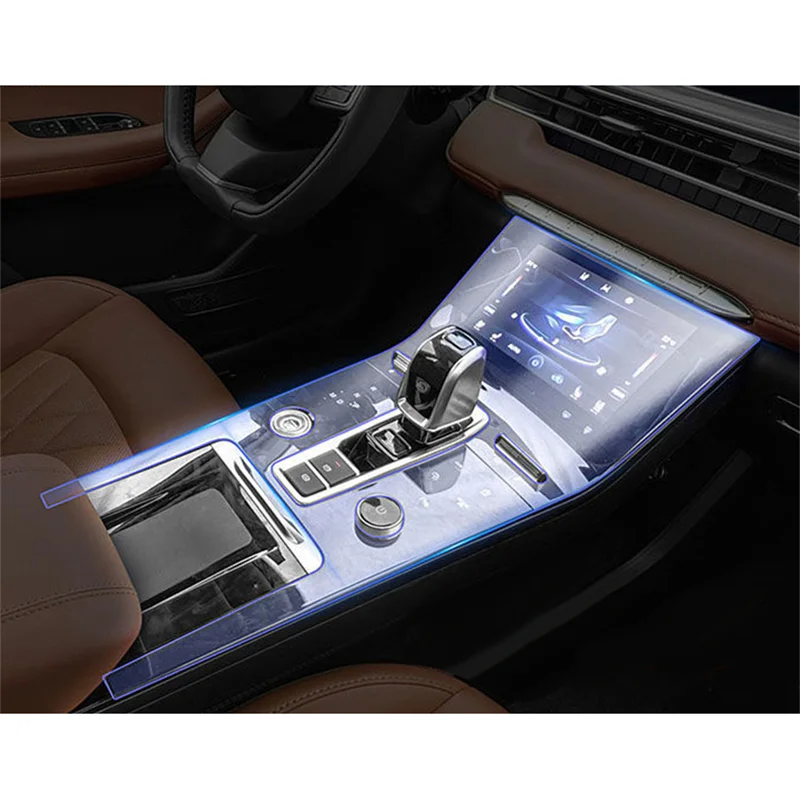 Car Accessories For Chery Tiggo 8 Pro 2021 Center Console Protective Film Gearbox Panel Sticker Anti-scrath Protection