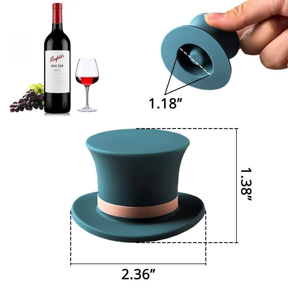 Tappo in silicone a forma di fiore per bottiglia di vino, coperchio