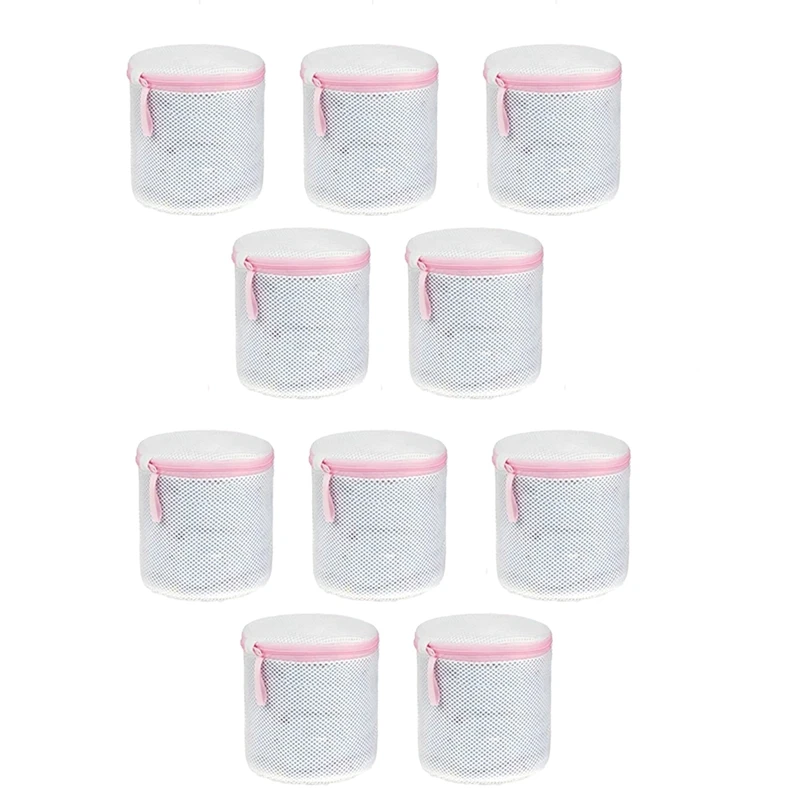 

Set Of 10 Bra Laundry Bag Laundry Bag Reusable Laundry Bag Made Of Mesh Fabric Set Pink