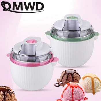 DMWD Household Full Automatic Soft Hard Ice Cream Maker Machine Intelligent Sorbet Fruit Yogurt Ice Maker Dessert Maker 1000ml